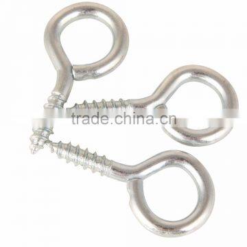 Silver Color Zinc Plated Metal Cup Hooks Eye Shape Screw Hooks Self-tapping Screws Hooks Ring photo-6
