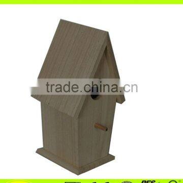 Custom Wooden Bird House Eco Friendly Unfinished Wooden Bird House photo-3