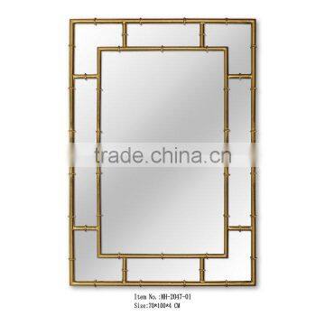 High end hotel Rectangle wall mirror, Iron decorative mirror