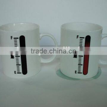 Ceramic Fuel Gauge Ceramic Color Changing Mug With Temperature Gauge photo-2