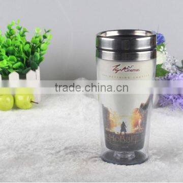 Double Wall Stainless Steel Inside and Plastic Outside Cup