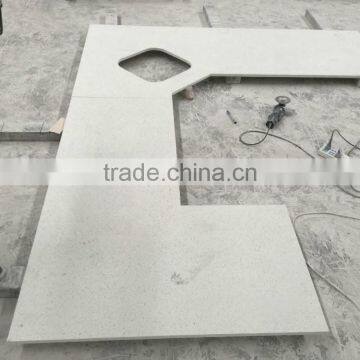 Wholesale Man-made prefab white quartz countertop