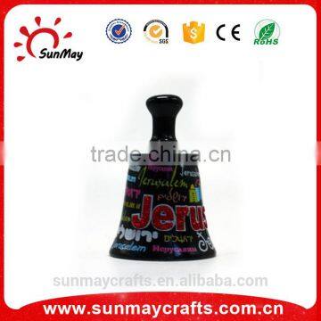 Wholesale custom high quality Jerusalem souvenir ceramic bell for sale