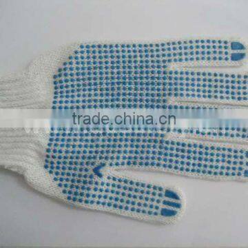 DDSAFETY 2017 Cotton Polyester Knitted Gloves With PVC Dots photo-3