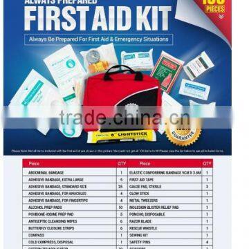 Outdoor 100pcs First Aid Kit photo-3