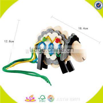 Wholesale Fashion Kids Wooden Threading Beads Popular Children Wooden Threading Beads W11E046 photo-4