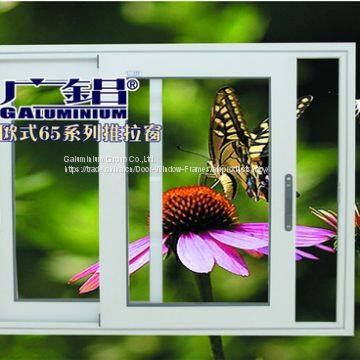 Horizontal Grilled Aluminium Sliding Windows Fireproof Push - Pull Window For Room photo-3