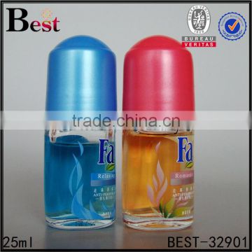 Antipersprant deodorant 30 ml glass bottle cute design 30ml roll on glass bottle