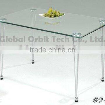 Designs tempered glass Dining Table, high quality dining room table
