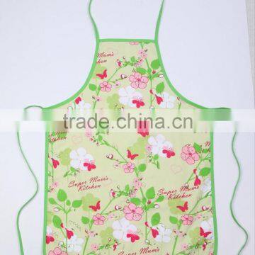 Spring Design Dye Sublimation Printed Kitchen Bib 190T Polyester Apron For Kids