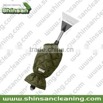 New & Hot Promotional Custom Plastic Glove Car Ice Scraperice scraper with glove/car ice scraper glove/warm ice scraper with glo
