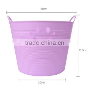 L00106 2017 Good Quality PP Plastic Garden Storage Bucket,Clothes Basket photo-2