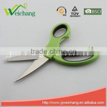 WCA902 Soft Grip Scissors Heavy Duty Checkered Chef Multifunction Kitchen Scissors Shears photo-4