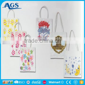 promotional flower printed cavas shopping bag foldable