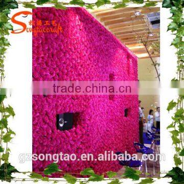 Man-made artificial flower wall party decora tive artificial flowers walls new design customized artificial flower wall