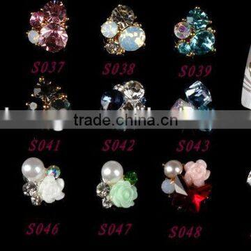 The new nail accessories, nail decoration combination of diamond jewelry alloy is DIY nail art of carve patterns or designs on w