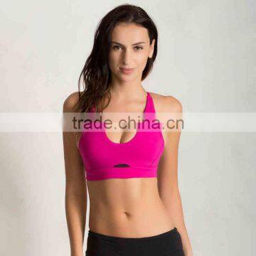 New design sexy fashion ladies bra ,women runing bra fit racerback strap padded dry fit sports yoga