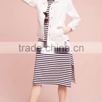 Stripe Casual T Shirt Dress Hot Sale Summer Beach Woman Dress photo-2