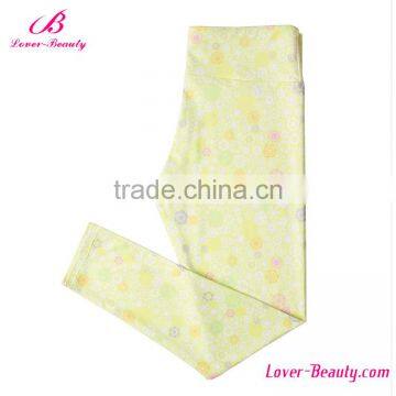 Fast Shipping Yellow Cheap Patterned Tights Woman Leggings photo-3