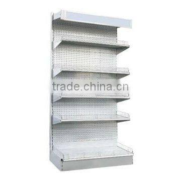 perforated back panel shelf