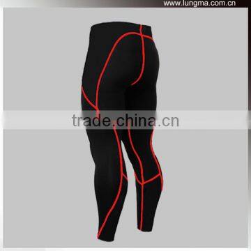 Mens Skin Tight Activewear Compression Pants Black