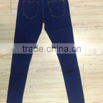 GZY Guangzhou Stock Lots Classical Slim Fit Ladies Jeans Top Design photo-2