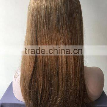 Natural Blonde Kinky Straight Wig Yaki Straight Brazilian Virgin Wigs Synthetic Hair Sexy Women Wig photo-2