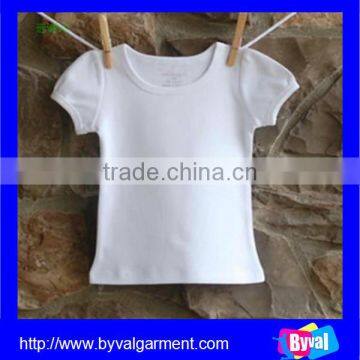Wholesale White Plain Comfortable Child Clothing Custom Top Quality Child Long Sleeve T-shirt photo-2