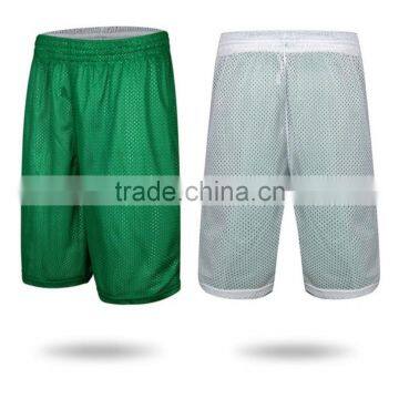 Cheap Men Mesh Blank Shorts Wholesale Double-Sides Wearing Ultra-light Breathable Basketball Shorts photo-4