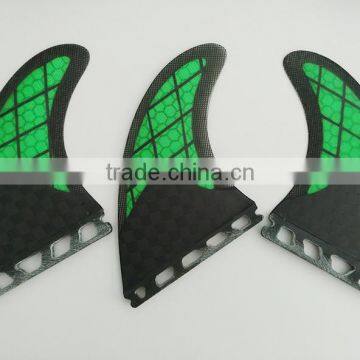 Surf Future Fins Green Fiberglass Carbon Fins Surfboard Quilhas