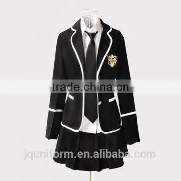 Juqian Wholesale Factory Price Blazer Suits Design School Uniform/Customized western style blazer nice high school uniform