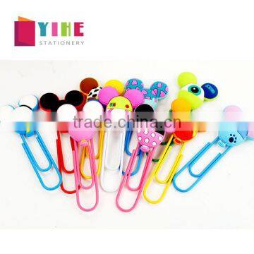 PVC paper clip planner mickey shape paper clip planner accessories