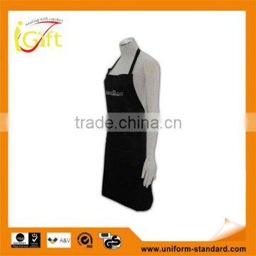 Wholesale Factory price high quality bulk fitted plain black aprons