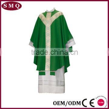 2017 Factory Supply Jacquard Wholesale Customize Green Chasuble