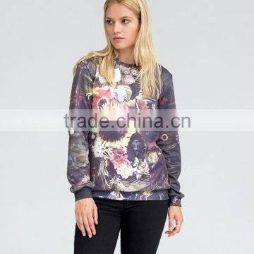 Unisex Autumn/winter Long Sleeve Crewneck Fleece Funny Couple Sweatshirt photo-3