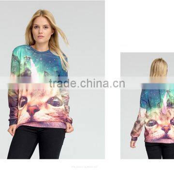 Unisex Polyester/spandex Full Sublimation Crewneck Sweatshirt photo-3