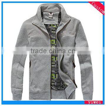 OEM zipper men hoodies wholesale without hood