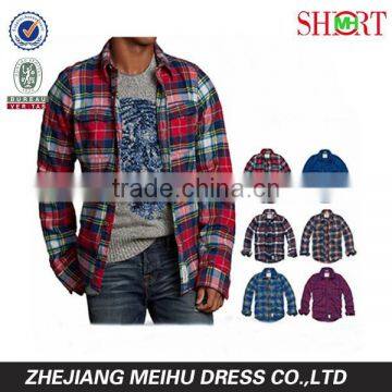 2016 multi color Flannel shirt , Fashionable flannel shirt