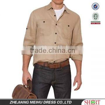 men's 100% linen shirt