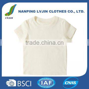 bulk plain white baby boy cotton t-shirt/blank organic t shirts wholesale