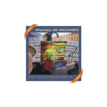 Hot stamping hologram