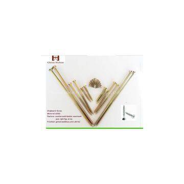 Colour Zinc Plating Countersunk Wood Screws Partial Thread Chipboard Screws