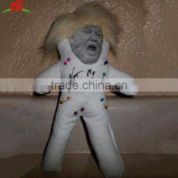 DONALD TRUMP VOODOO DOLL HAND MADE PRINTED NOT MY PRESIDENT