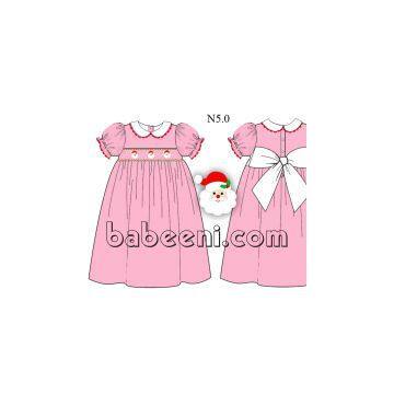 Lovely Santa claus smocked dress