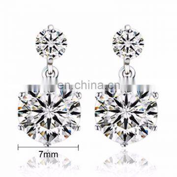 Wholesale jewerly sterling silver crystal earrings JE2300