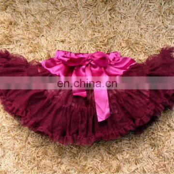 CG-TT0301 Burgundy tutu pleated tutu