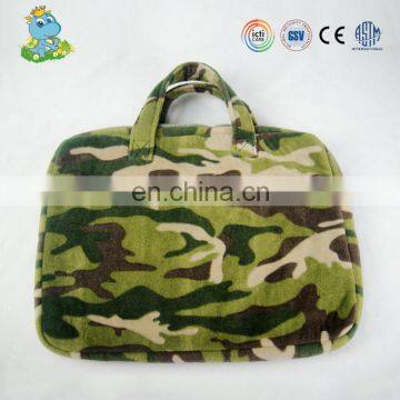 Personalized hot sale lightweight camo plush computer bag