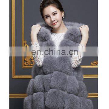 Russian Style Fox Fur Vest With Hat Real Fox Fur Gilet For Women photo-4