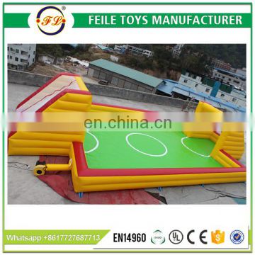 2017 High quality inflatable soap football field