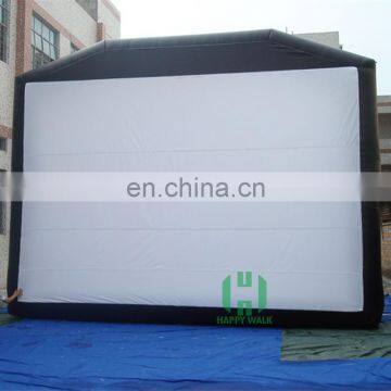 HI 210D coated nylon outdoor inflatable cinema screen for advertising